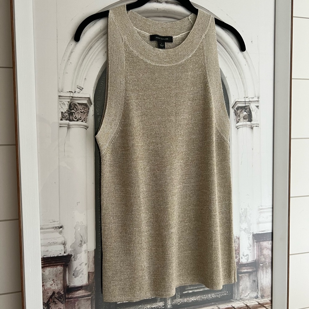 Ann Taylor Shimmer Shell L